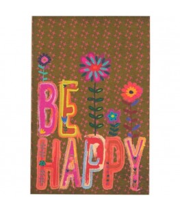 "BE HAPPY" GREETING CARD -...