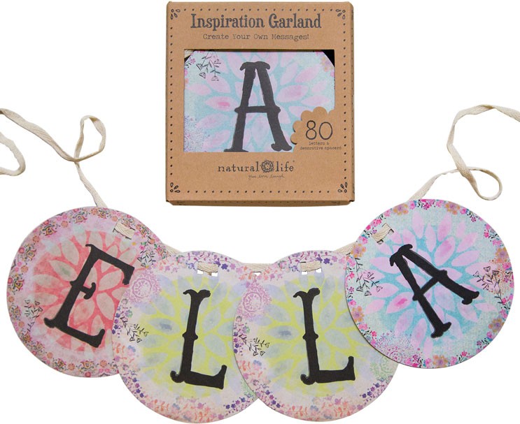 GRINALDA DE LETRAS NATURAL LIFE