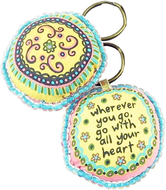 PORTA-CHAVES "GO WITH ALL YOUR HEART"