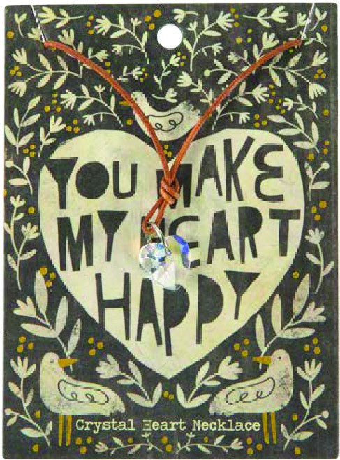 COLAR COM CORAÇÃO EM CRISTAL