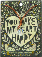 COLAR COM CORAÇÃO EM CRISTAL