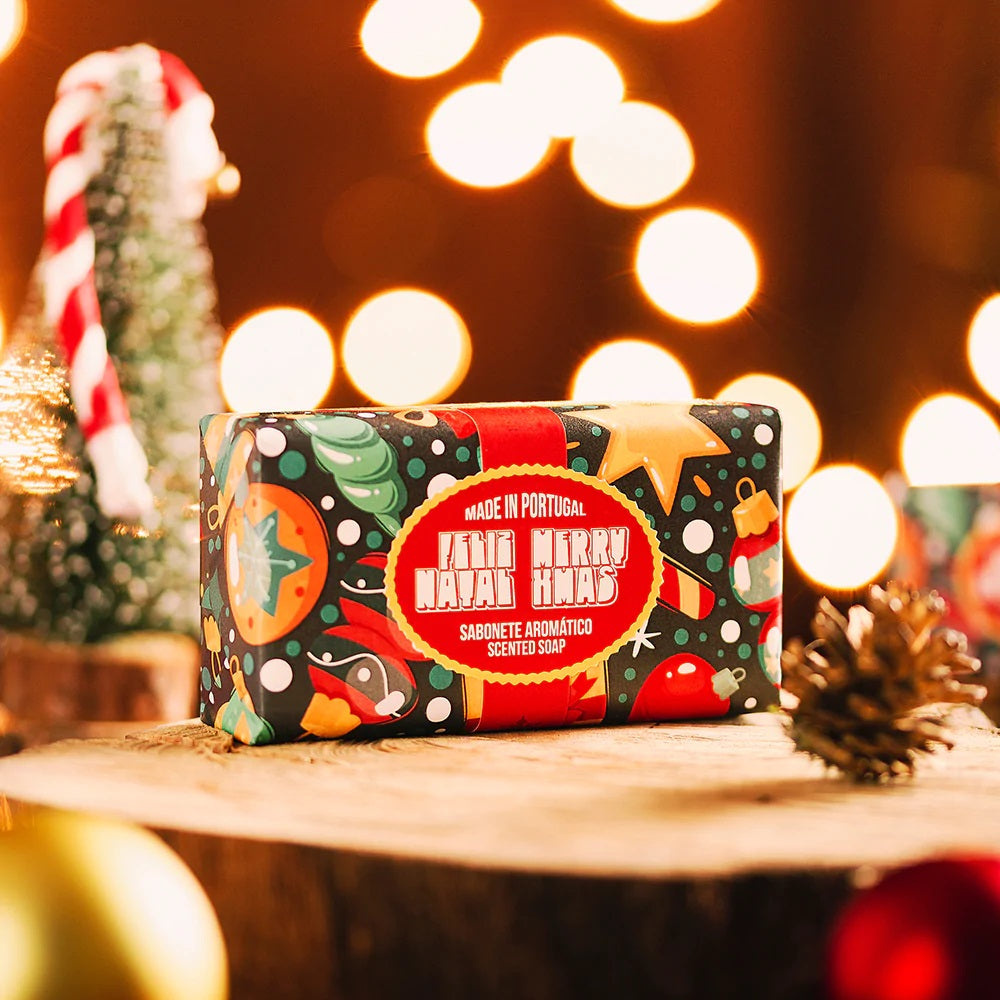 SABONETE NATAL - Fantasia de Natal Laranja e Canela - 300Gr
