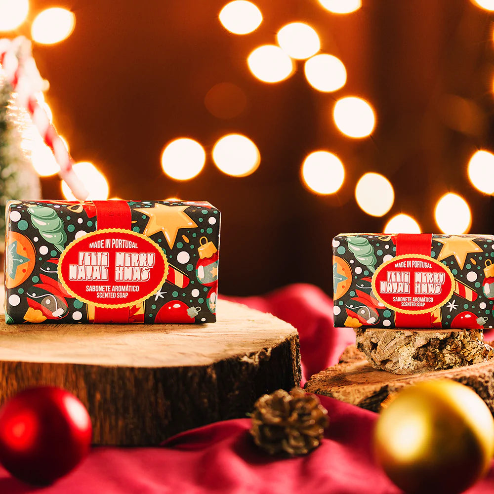 SABONETE NATAL - Fantasia de Natal Laranja e Canela - 150Gr