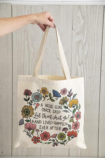 SACO DE COMPRAS "A WISE GIRL..."