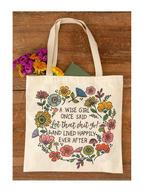 SACO DE COMPRAS "A WISE GIRL..."