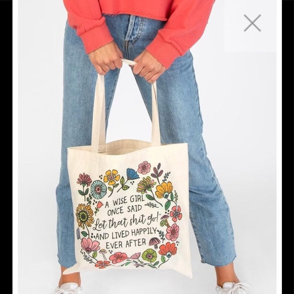 SACO DE COMPRAS "A WISE GIRL..."