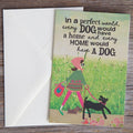 POSTCARD "IN A PERFECT HOME"