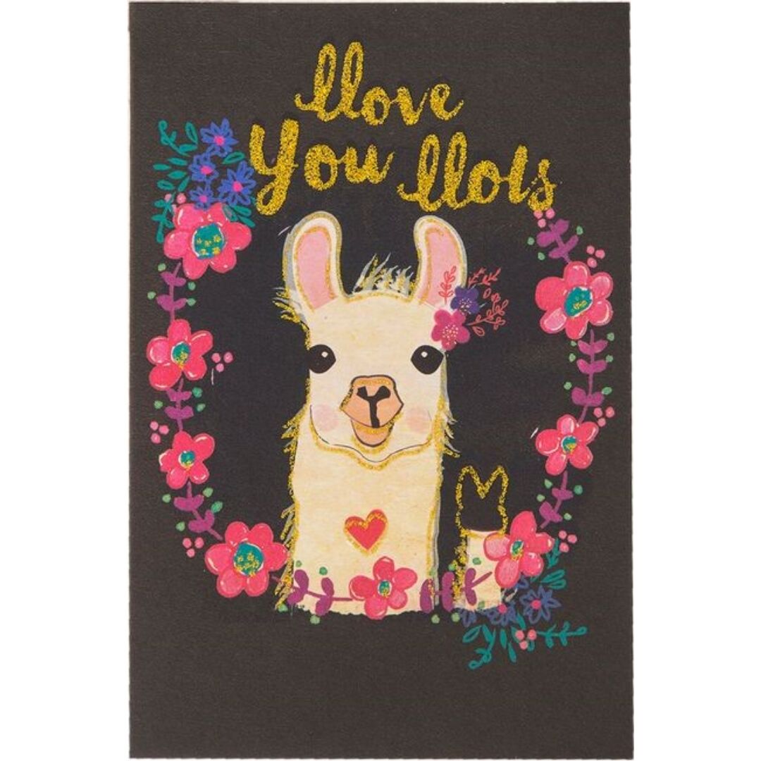 POSTAL "LLOVE YOU LLOTS"