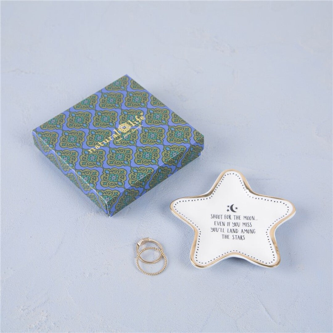 PRATO DECORATIVO "SHOOT FOR THE MOON"