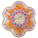 PRATO DECORATIVO "YOU MAKE THE WORLD A BETTER PLACE"