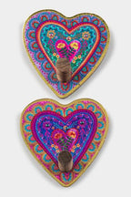 SUPORTES MADEIRA FORMATO CORAÇÃO