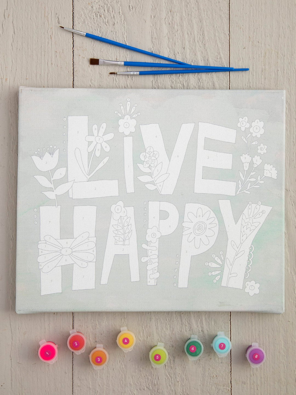 KIT DE PINTURA "LIVE HAPPY"