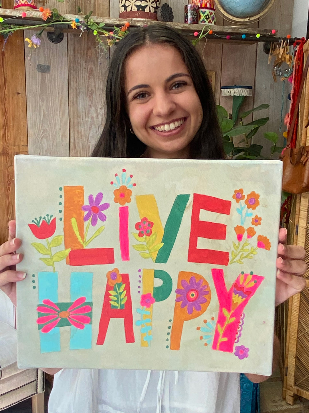 KIT DE PINTURA "LIVE HAPPY"