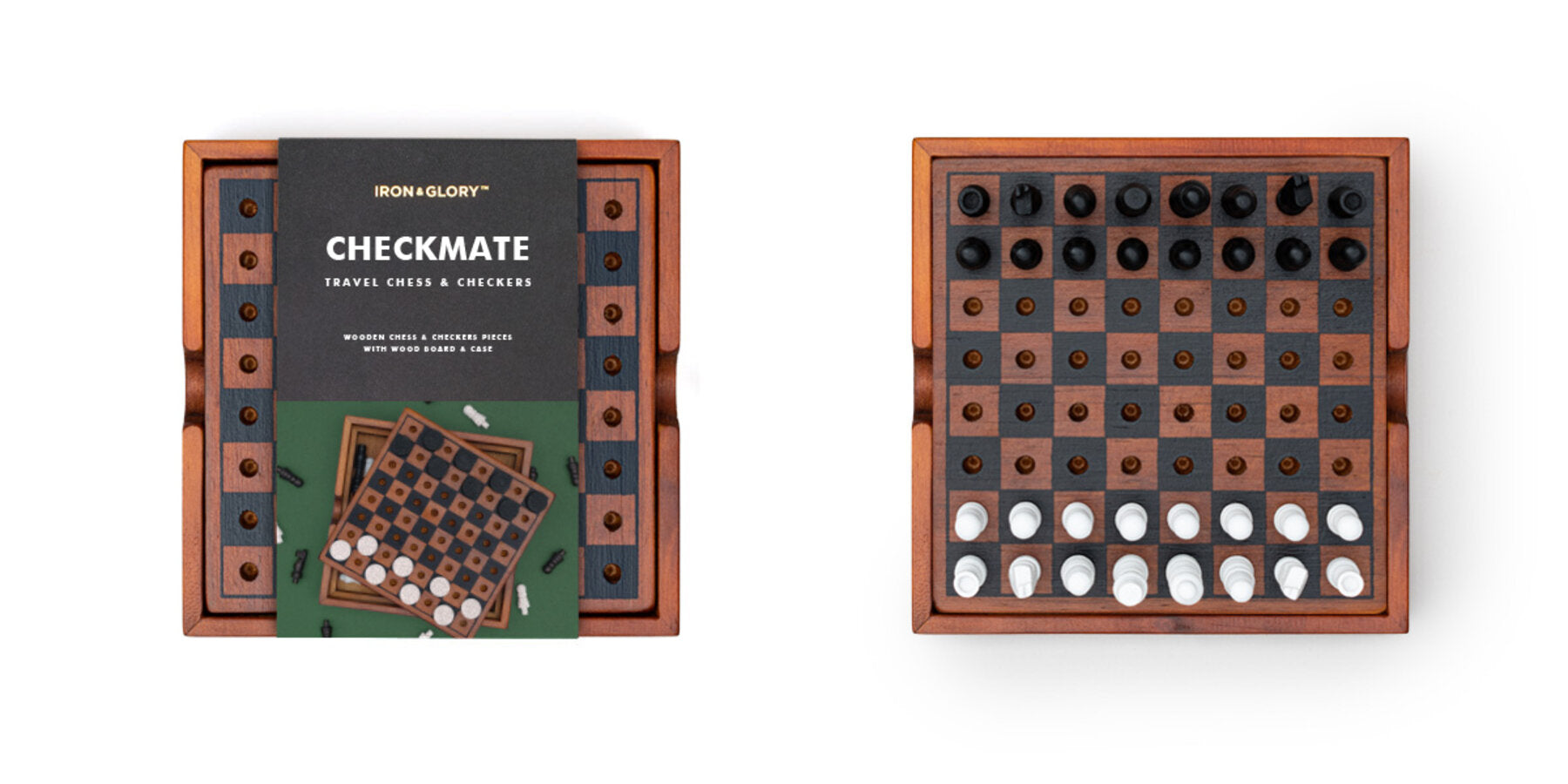 JOGO CHECKMATE - XADREZ E DAMAS DE VIAGEM