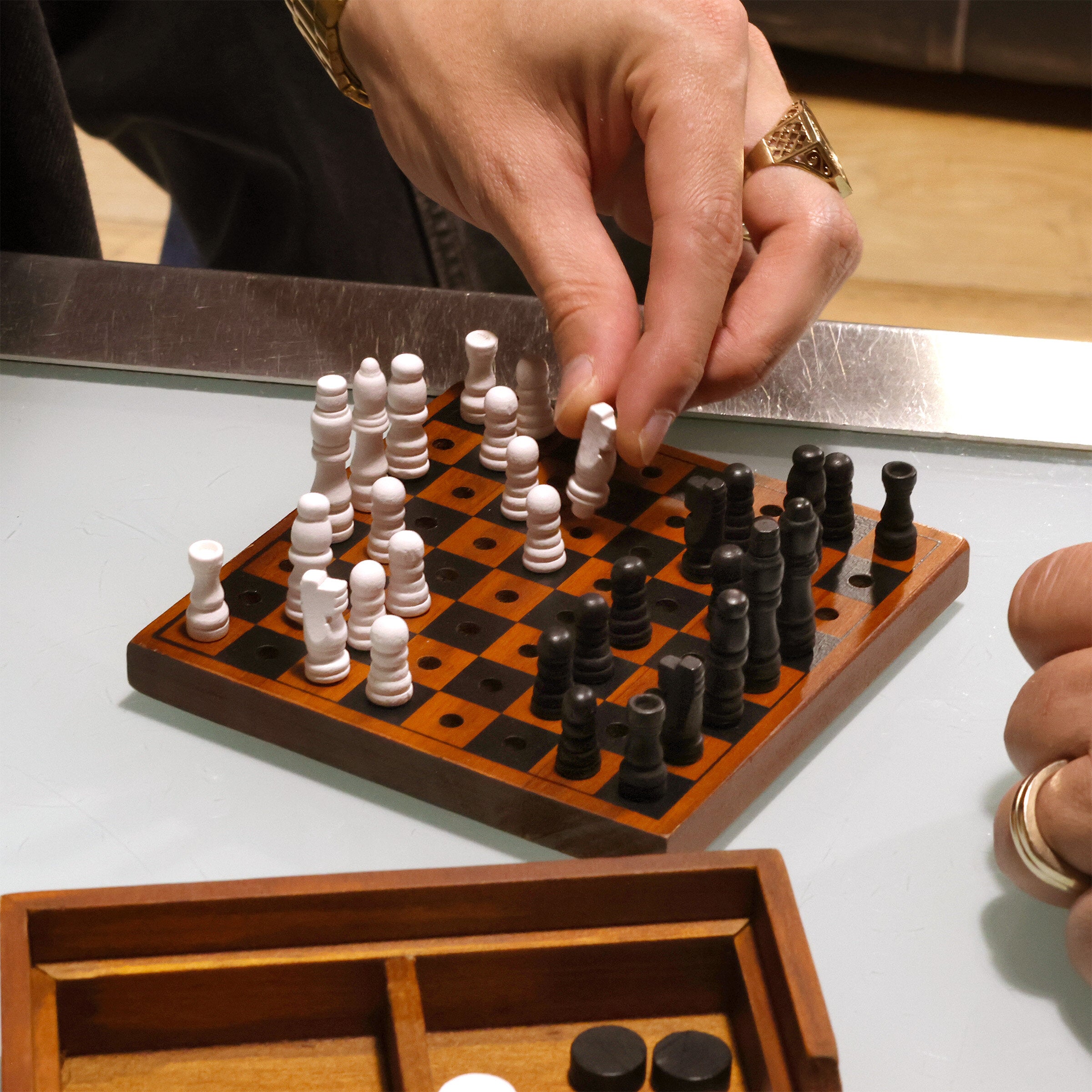 JOGO CHECKMATE - XADREZ E DAMAS DE VIAGEM