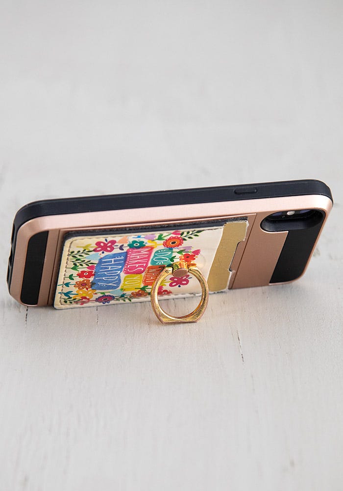 BOLSA PARA TELEMÓVEL "DO WHAT MAKES YOU HAPPY"