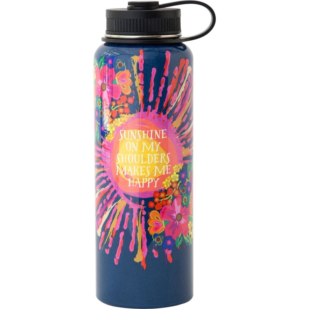 GARRAFA DE ÁGUA "SUNSHINE ON MY SHOULDERS MAKES ME HAPPY"