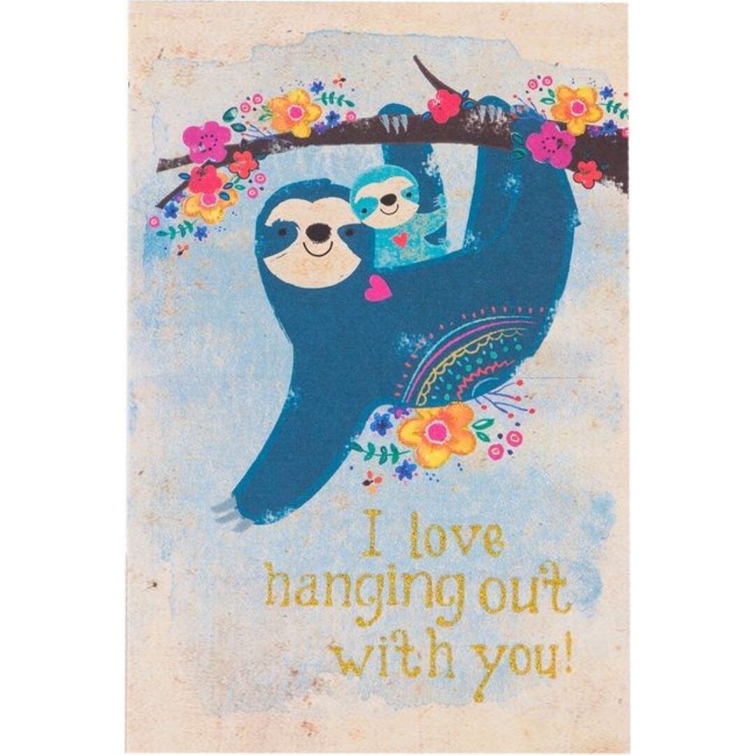 CARTÃO DE FELITITAÇÃO "I LOVE HANGING OUT WITH YOU"