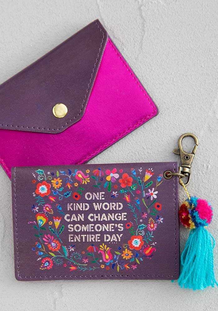 CARTEIRA PARA CARTÕES "ONE KIND WORD"