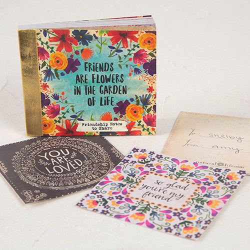 HAPPY NOTES "FRIENDS ARE FLOWERS"