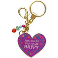 "You make my heart happy" keychain.