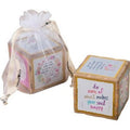 Cubo decorativo "Haz más de lo que te hace feliz"
