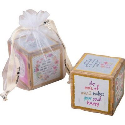 CUBO DECORATIVO "DO MORE OF WHAT MAKES YOU HAPPY"