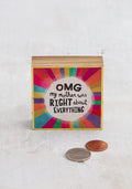 "OMG" Decorative Block