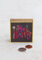 BLOCO DECORATIVO "BE HAPPY"