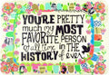 Magnetic postcard "You're my favorite person"