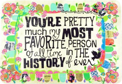 POSTAL MAGNÉTICO "YOU'RE MY FAVORITE PERSON"