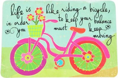 POSTAL MAGNÉTICO "LIFE IS LIKE RIDING A BIKE"