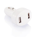 CARREGADOR 2 PORTAS USB PARA CARRO BRANCO