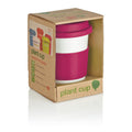 Taza de café biodegradable rosa